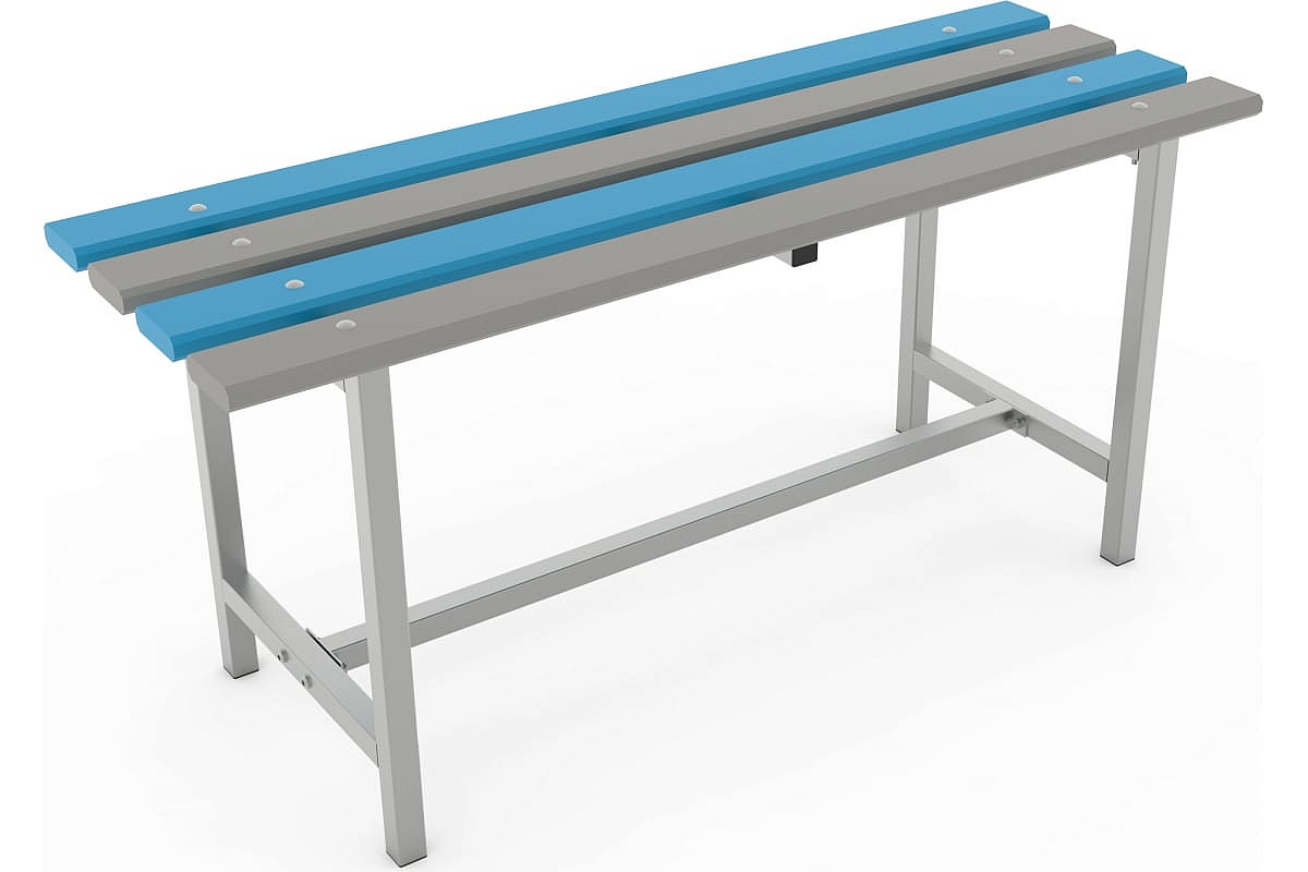 Скамья гардеробная с пластиковым настилом 1000х350х460 мм