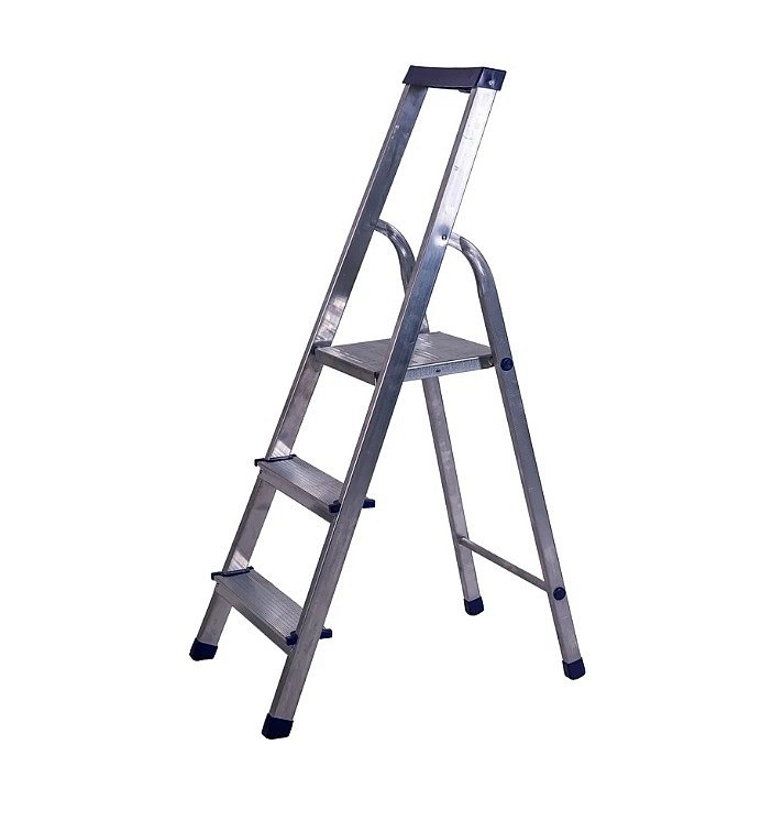 Алюминиевая стремянка с органайзером STAIRS 3 ступени