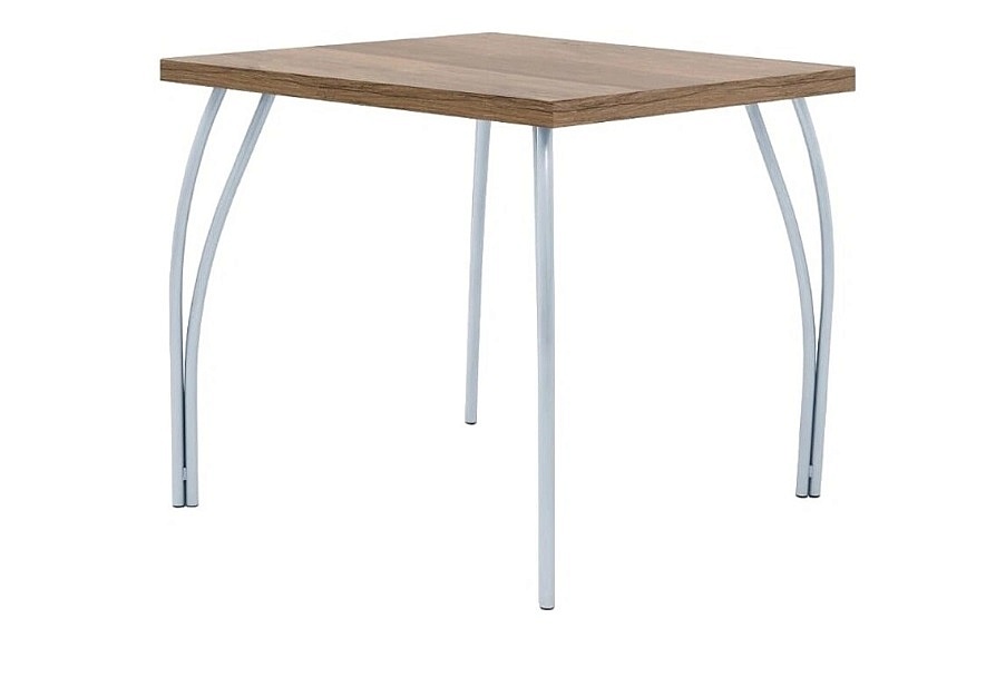 Стол обеденный Страйк СТ5-01 каркас серебристый металлик 800х800х728мм Дуб горный 1023
