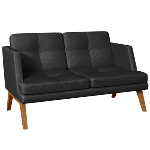 БЕВЕРЛИ Диван 2-местный (DOMUS black черный)
