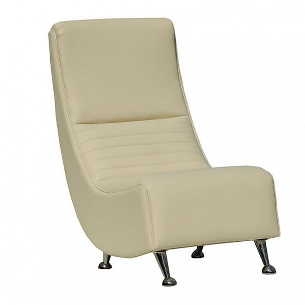 Кресло Овале без подлокотников ЭКОКОЖА ШОКОЛАД опоры хром