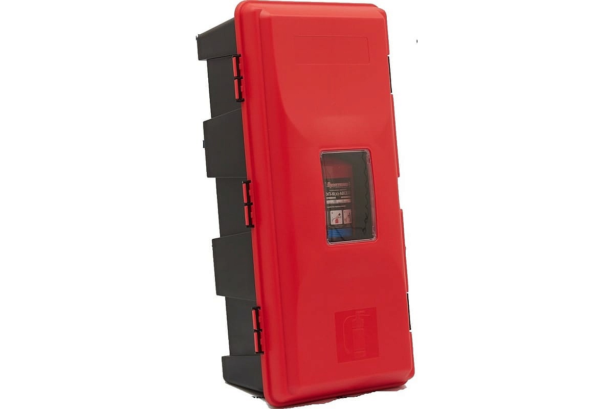 Пластиковый пенал для огнетушителя (640х310х250мм), БЕЗ ЛОГОТИПА (Пластик/резин. крепл.)