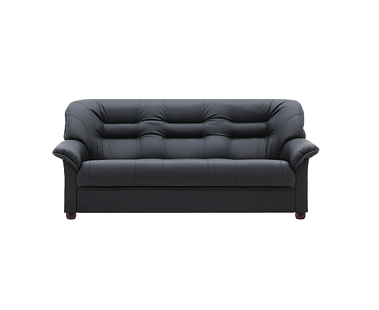 Диван Премьер 3-местный, экокожа, коричневый 1900х880х880 мм