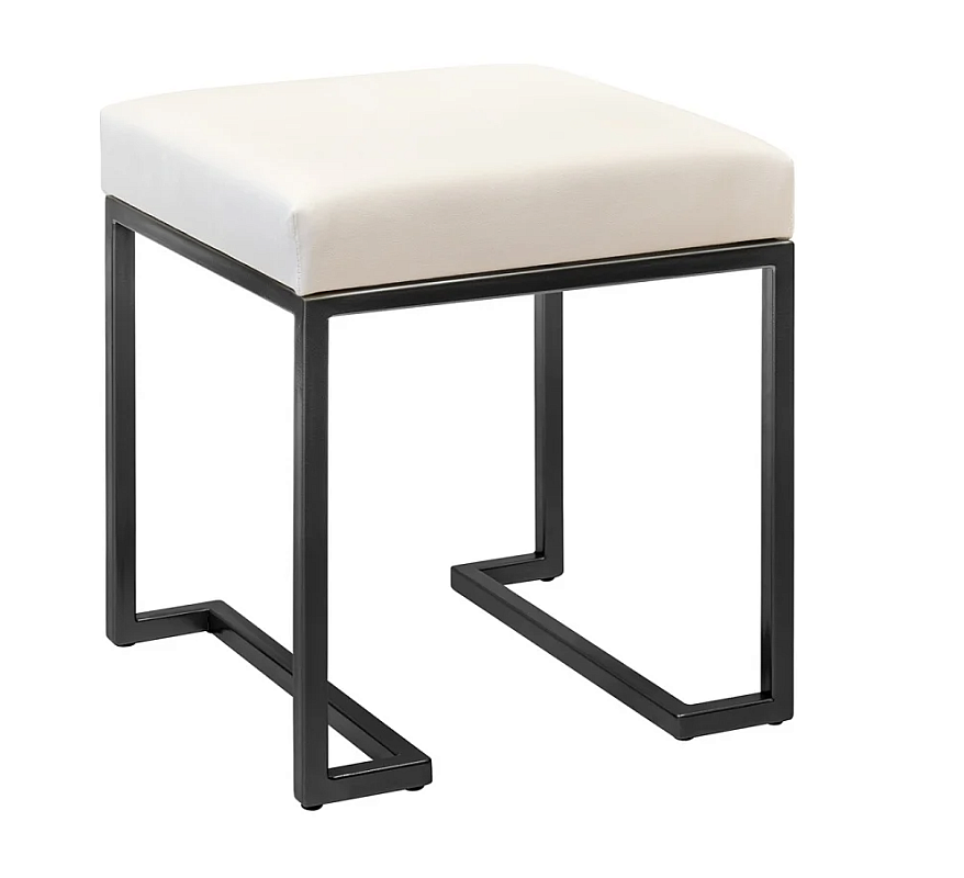 Пуф OMEGA , черная,  Ivory 410х410х470