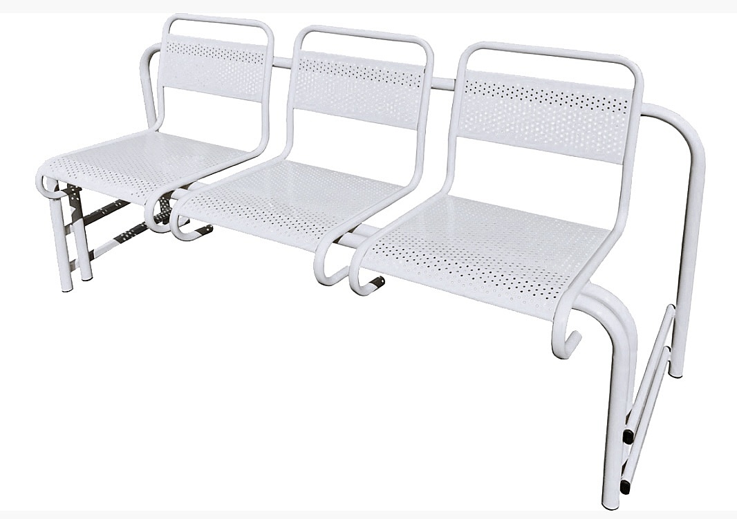 Секция 3-хместная Вояж стопируемая С4.32.31 белая 1620*480*760мм