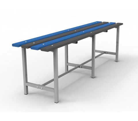 Скамья гардеробная с пластиковым настилом 1500х350х460мм