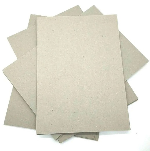 Картон обложечный (переплетный) 0.9 мм, 540 г/м2, серый, формат А-4 (210х297 мм) связка 50 шт)