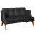 БЕВЕРЛИ Диван 2-местный (DOMUS black черный)