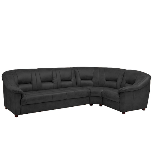 Диван угловой правый Триумф (V-300) 2800х1750х860мм (экокожа черная 1 категория)