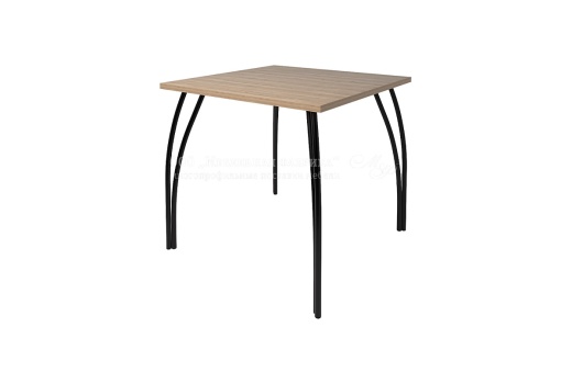 Стол обеденный Страйк СТ5-01 каркас черный муар 800х800х728мм Дуб горный 1023