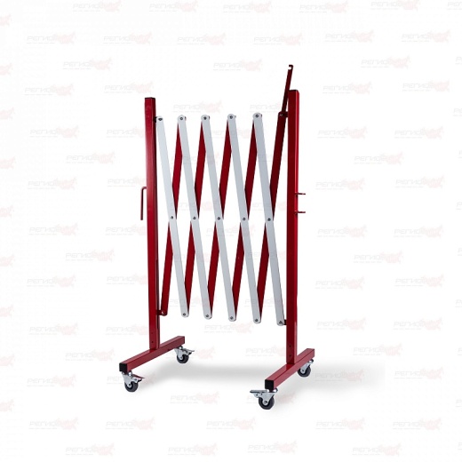Ограждение раздвижное стальное с колесиками арт 010205020204
