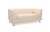 Диван офисный Дерби 2-х местный экокожа Euroline 907 бежевый 1520х770х670 мм