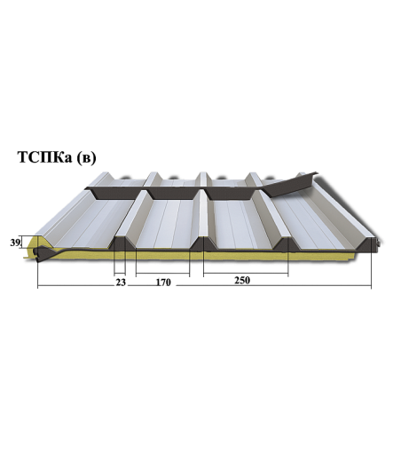 Уплотнитель ТСПК В нижний 1000х40х25мм